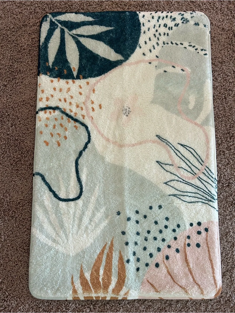 Botanical Arch Shower Curtain, Bathroom Rug and Hand Towel-new